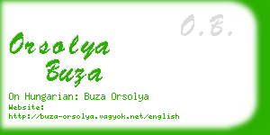 orsolya buza business card